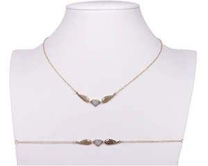 Stainless steel necklace G2212-1-9 gold