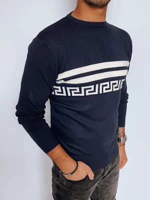 Men's dark blue sweater Dstreet