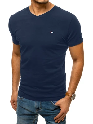 Men's Plain Navy Blue T-Shirt Dstreet