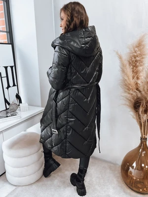 Women's quilted winter coat CELESTIE black Dstreet