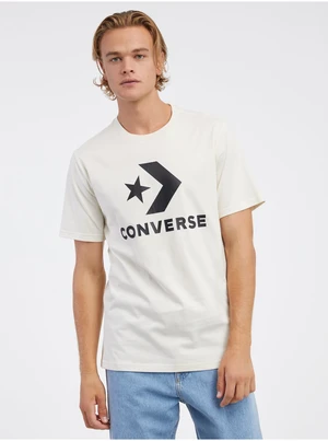 Cream Unisex T-Shirt Converse Go-To Star Chevron - Men