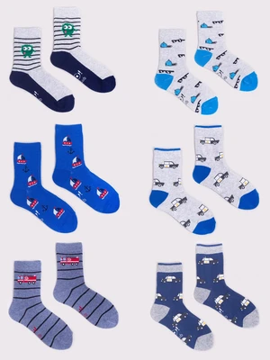 Yoclub Kids's 6Pack Children's Socks SKA-0006C-AA00-007