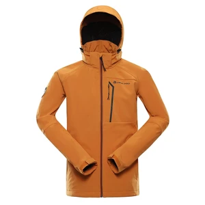 Men's softshell jacket ALPINE PRO HOOR golden oak