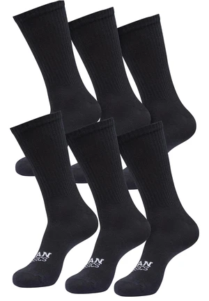 Basic socks 6 pairs black