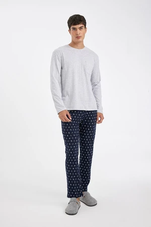 DEFACTO Regular Fit Long Sleeve Pajama Set