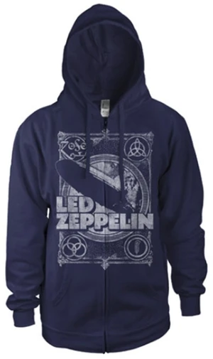 Led Zeppelin Sudadera Vintage Print LZ3 Navy S