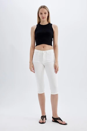 DEFACTO Normal Waist Woven Capri