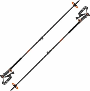 Leki Helicon Lite Dark Anthracite/Neonorange/Black 110 - 145 cm Turistické hole