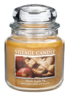 Village Candle Vonná svíčka ve skle Warm Apple Pie 397 g