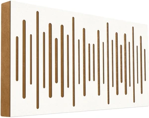 Mega Acoustic FiberPRO120 Spectrum White/Light Brown Absorbent Holzplatte