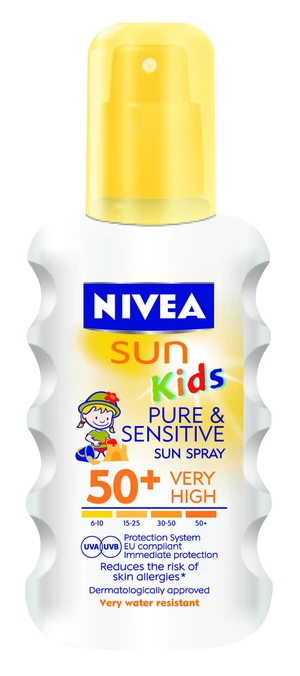 NIVEA SUN Dětský sprej na opalování Sensitive SPF50+ 200ml 200 ml