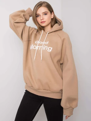 Dark beige padded sweatshirt