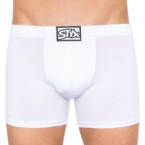 Men's boxers Styx long classic rubber white