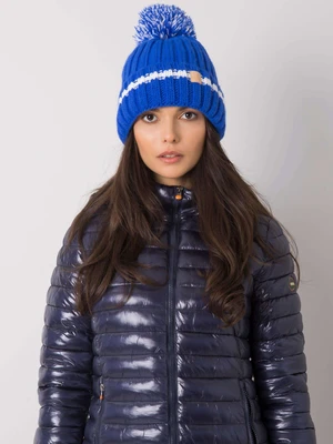 Women's blue padded hat