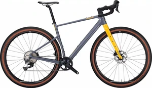 Wilier Adlar Shimano GRX RD-RX822 GS 1x12 Grey/Yellow/Glossy XL Shimano 2024 Bicicletta da Gravel / Cyclocross