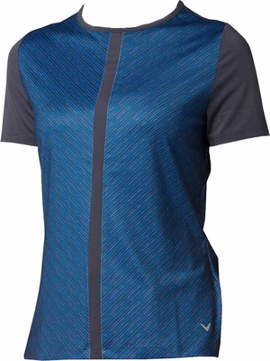 Callaway Womens Mitered Reflection Stripe Odyssey Grey L Chemise polo