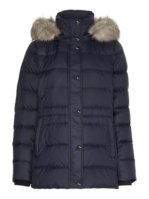 Tommy Hilfiger Jacket - TYRA DOWN JKT WITH FUR blue