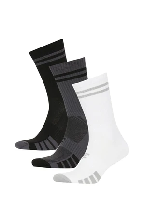 DEFACTO Men's 3-Pack Long Socks