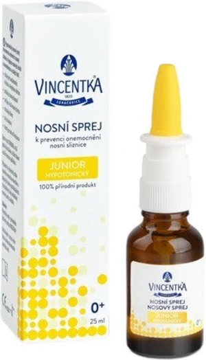 VINCENTKA Nosový sprej Junior hypotonický. 25 ml