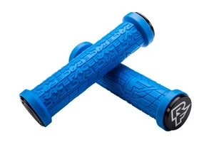 Race Face Grippler handlebar grips, 30mm, Lock On, blue