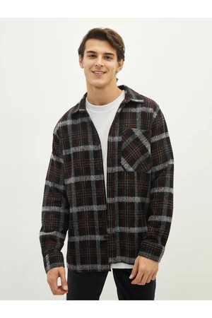 LC Waikiki Regular Fit Long Sleeve Plaid Men's Lumberjack Shirt Jacket