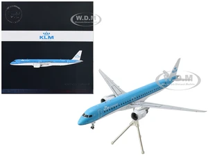 Embraer E195-E2 Commercial Aircraft "KLM Cityhopper" Blue and White "Gemini 200" Series 1/200 Diecast Model Airplane by GeminiJets