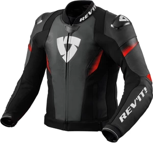 Rev'it! Jacket Control Black/Neon Red 46 Chaqueta de cuero