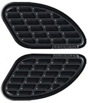 OneDesign Universal Tank Pad Matte Black Almohadilla para tanque de motocicleta