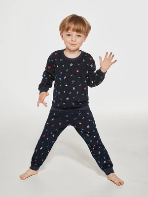 Pyjamas Cornette Young Boy 762/143 Cosmos length/r 134-164 navy blue