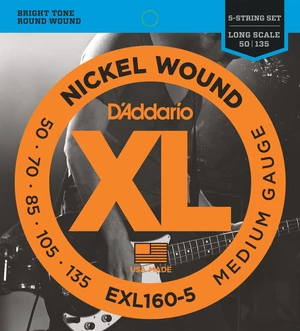 D'Addario EXL160-5 Corde Basso 5 Corde