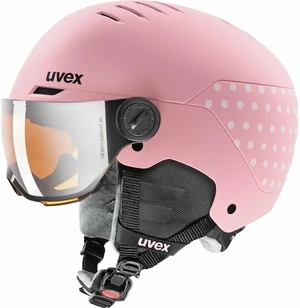 UVEX Rocket Junior Visor Pink Confetti 54-58 cm Skihelm