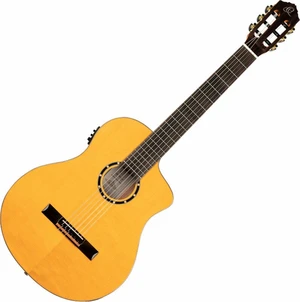 Ortega RCE170F 4/4 Stain Yellow Klasická gitara s elektronikou