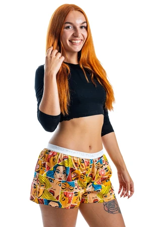 Women's shorts Represent pop art babes