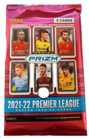 Panini 2021-2022 Panini Prizm Premier League Retail Balíček - futbalové karty