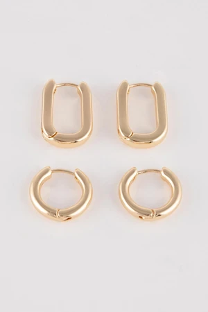 DEFACTO Women's Set of Gold Earrings