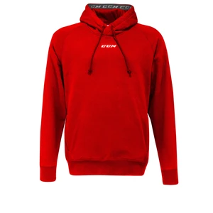 Pánská mikina CCM  Team Fleece Pullover Hoodie Red XL