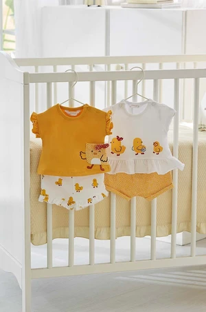 Kojenecká sada Mayoral Newborn 2-pack žlutá barva