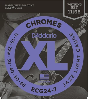 D'Addario ECG24-7 Corzi chitare electrice