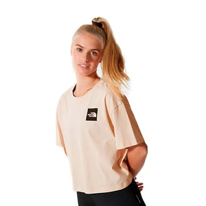 THE NORTH FACE Růžové crop tričko Cropped Fine Tee