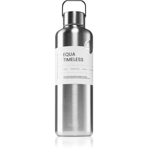 Equa Timeless fľaša na vodu z nehrdzavejúcej ocele farba Steel 1000 ml