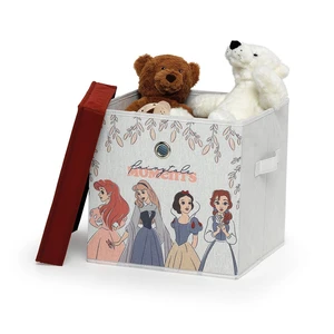 Detský textilný úložný box s vekom Domopak Disney Princess, 30 x 30 x 30 cm