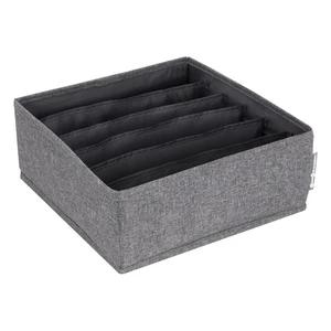 Sivý organizér do zásuvky s priehradkami Bigso Box of Sweden Drawer, 29 x 11 cm