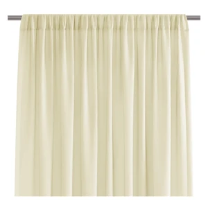 Svetložltý záves AmeliaHome Voile Pleat, 140 x 270 cm