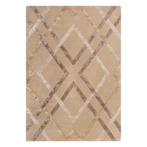 Béžový viskózový koberec Flair Rugs Trellis, 160 x 230 cm