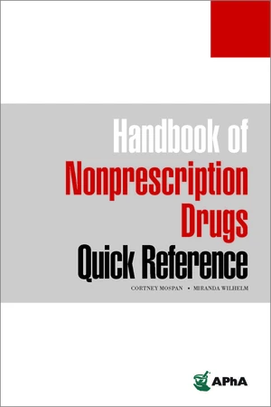 Handbook of Nonprescription Drugs Quick Reference