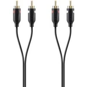 Cinch audio kabel Belkin F3Y098bt2M, 2.00 m, černá