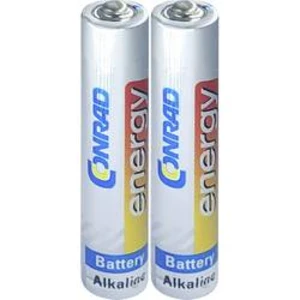 Minibaterie (AAAA) AAAA alkalicko-manganová, Conrad energy LR8, 500 mAh, 1.5 V, 2 ks