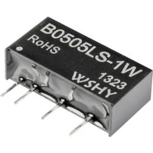 DC/DC měnič B0505LS-1W, SIP-7, 200 mA, 5 V/DC / 5 V/DC, 1 W, 70 %