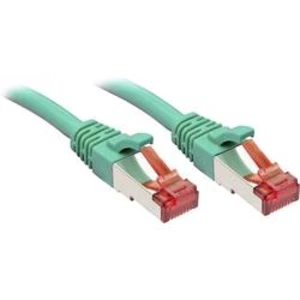 Síťový kabel RJ45 LINDY 47747, CAT 6, S/FTP, 1.00 m, zelená