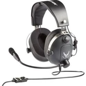 Thrustmaster herní headset na kabel přes uši, jack 3,5 mm, šedá, metalická